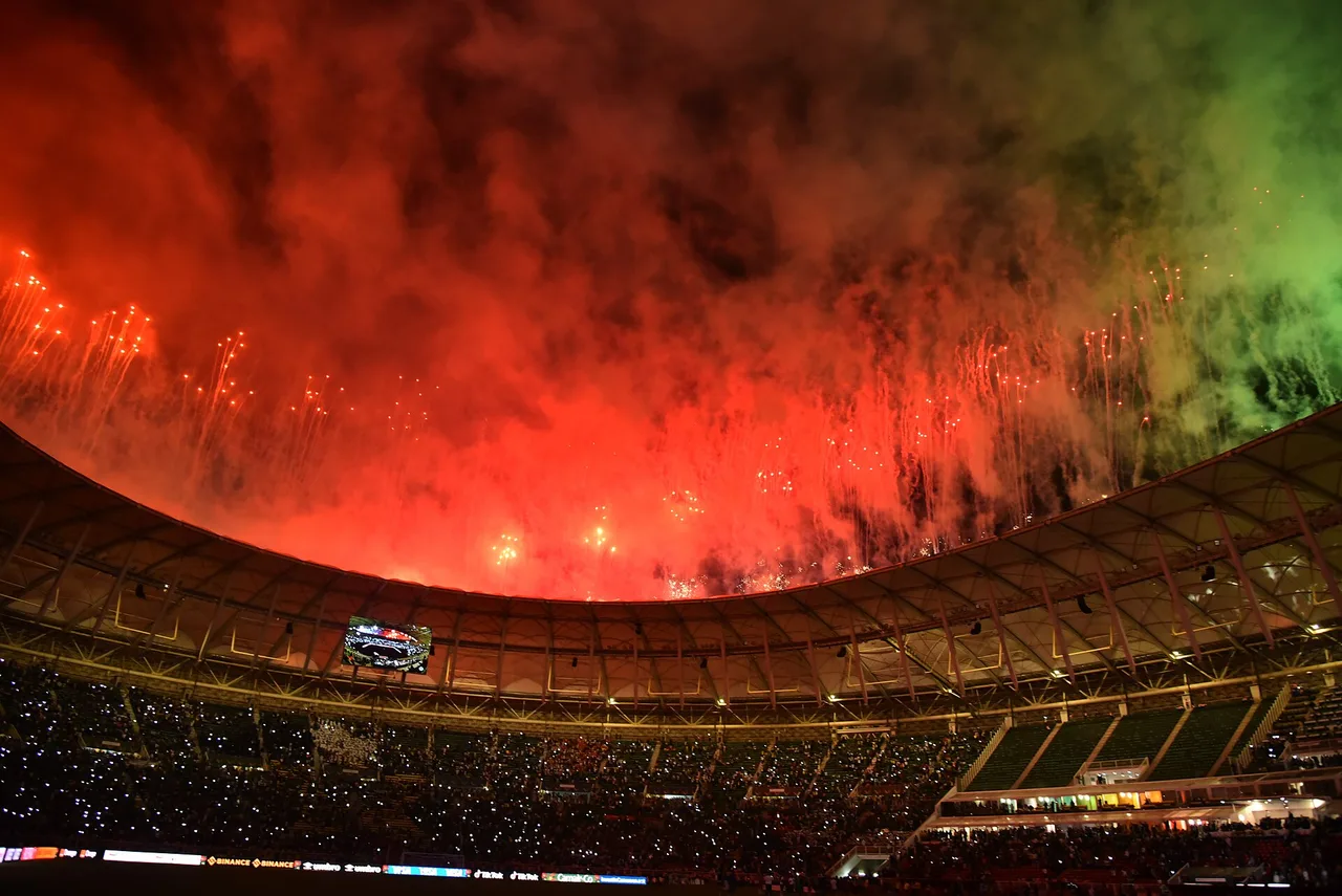 Fireworks over the stadium at the 2026 World Cup opening ceremony, the first tournament hosted by three nations — USA, Canada and Mexico all reached the round of 16 before going out