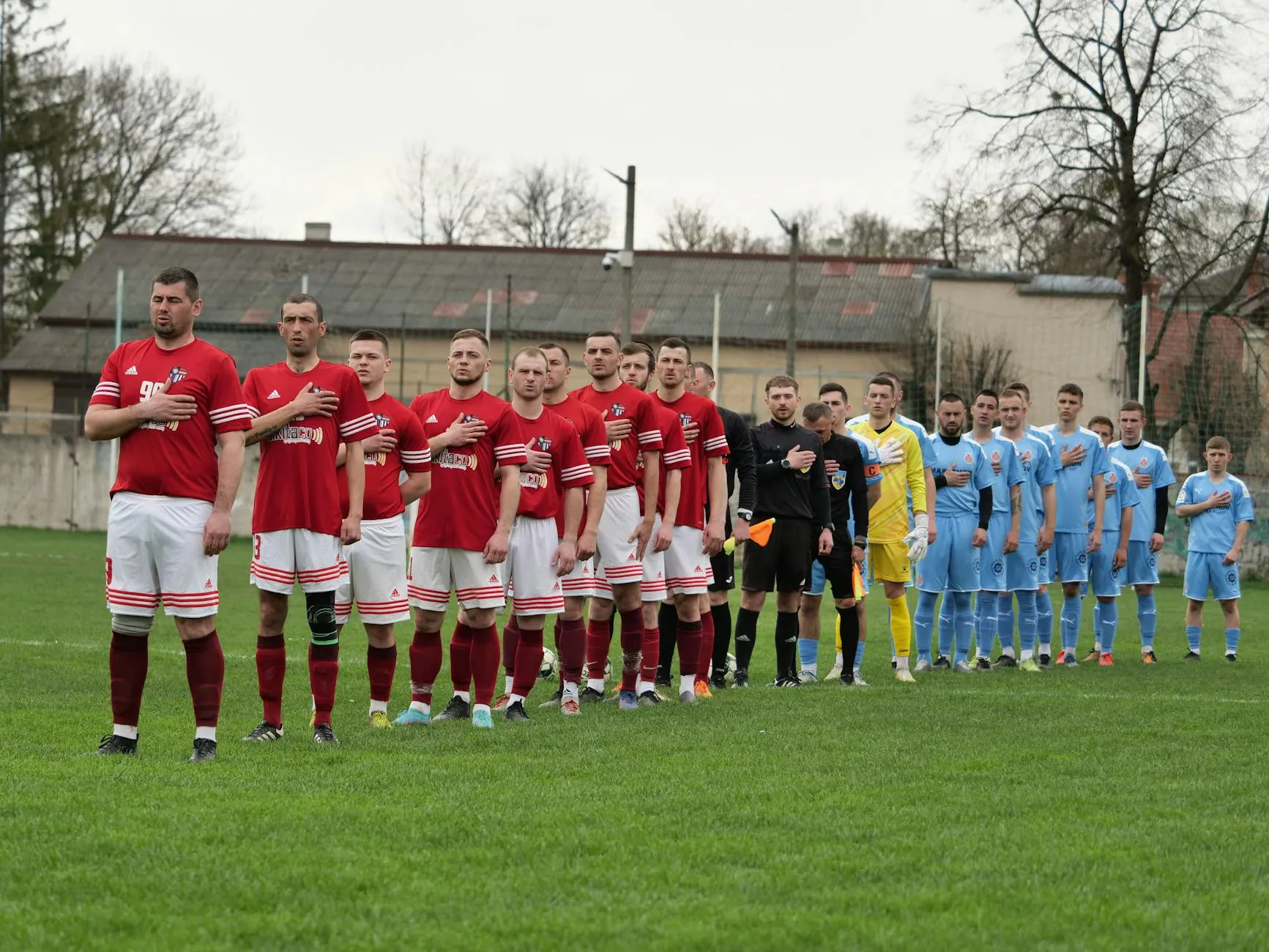 Two teams line up for the anthems before kickoff — the United States open World Cup 2026 against Paraguay on June 12 at SoFi Stadium in Los Angeles